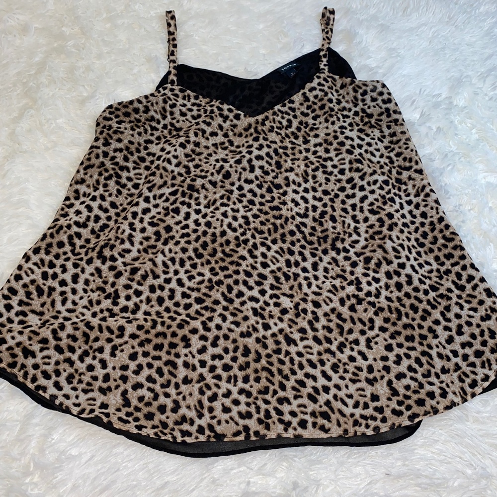 Torrid animal print flowy tank top